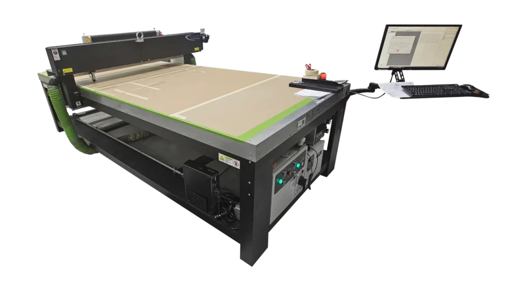 A large table-like device with a monitor-keyboard attached