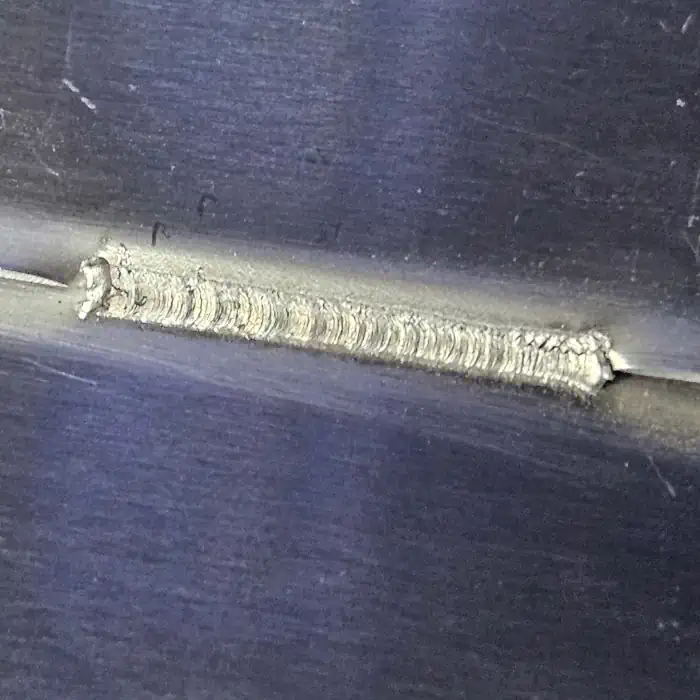 Welding example up close